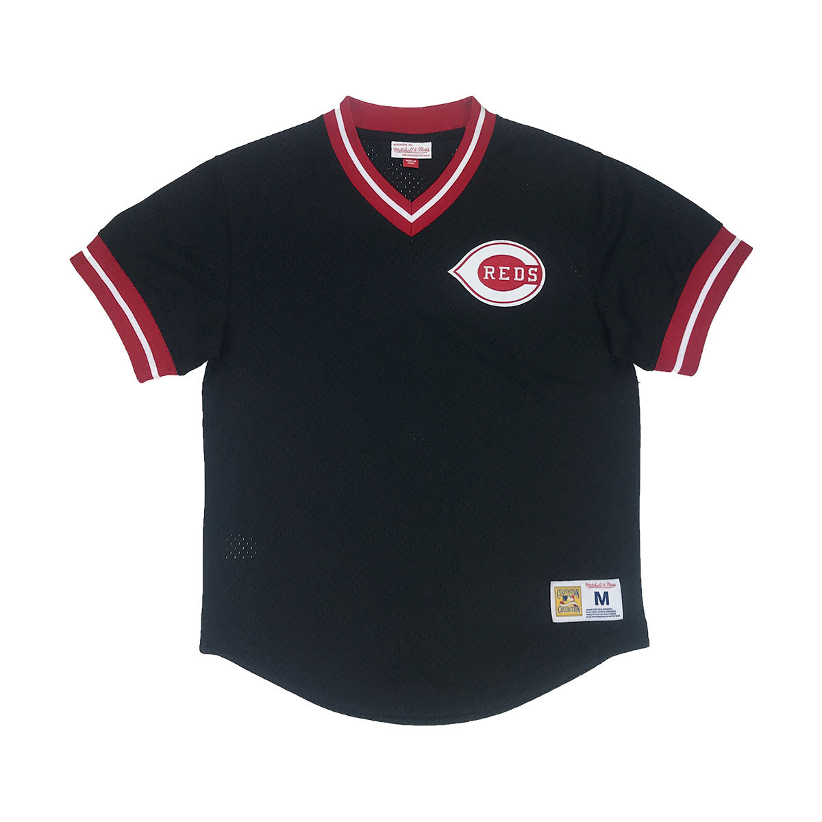 Cincinnati Reds Mens Jersey Mitchell & Ness Mesh Wordmark V Neck – THE 4TH  QUARTER