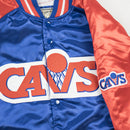 Mitchell & Ness Cleveland Cavaliers Satin Baseball Jacket Orange Artwork
