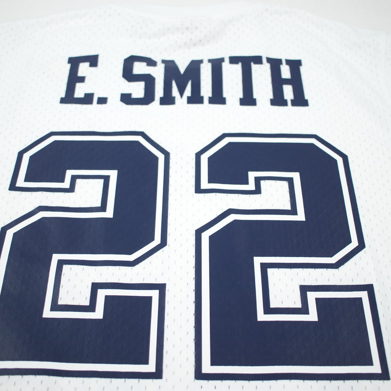 Mitchell & Ness Men's Dallas Cowboys Emmitt Smith Mesh Jersey White Back Name & Number