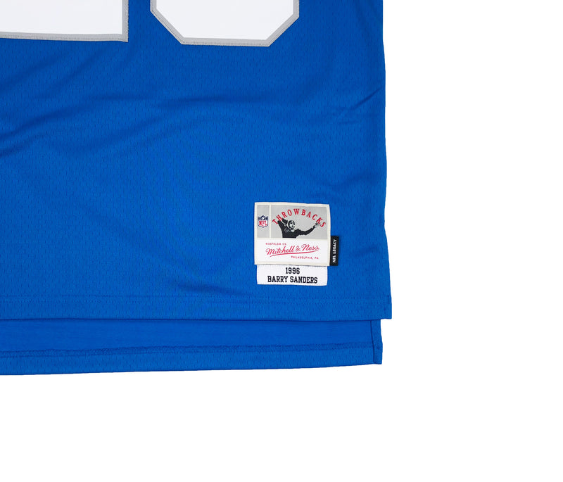 Mitchell & Ness Detroit Lions Barry Sanders Throwback Jersey Blue Tag