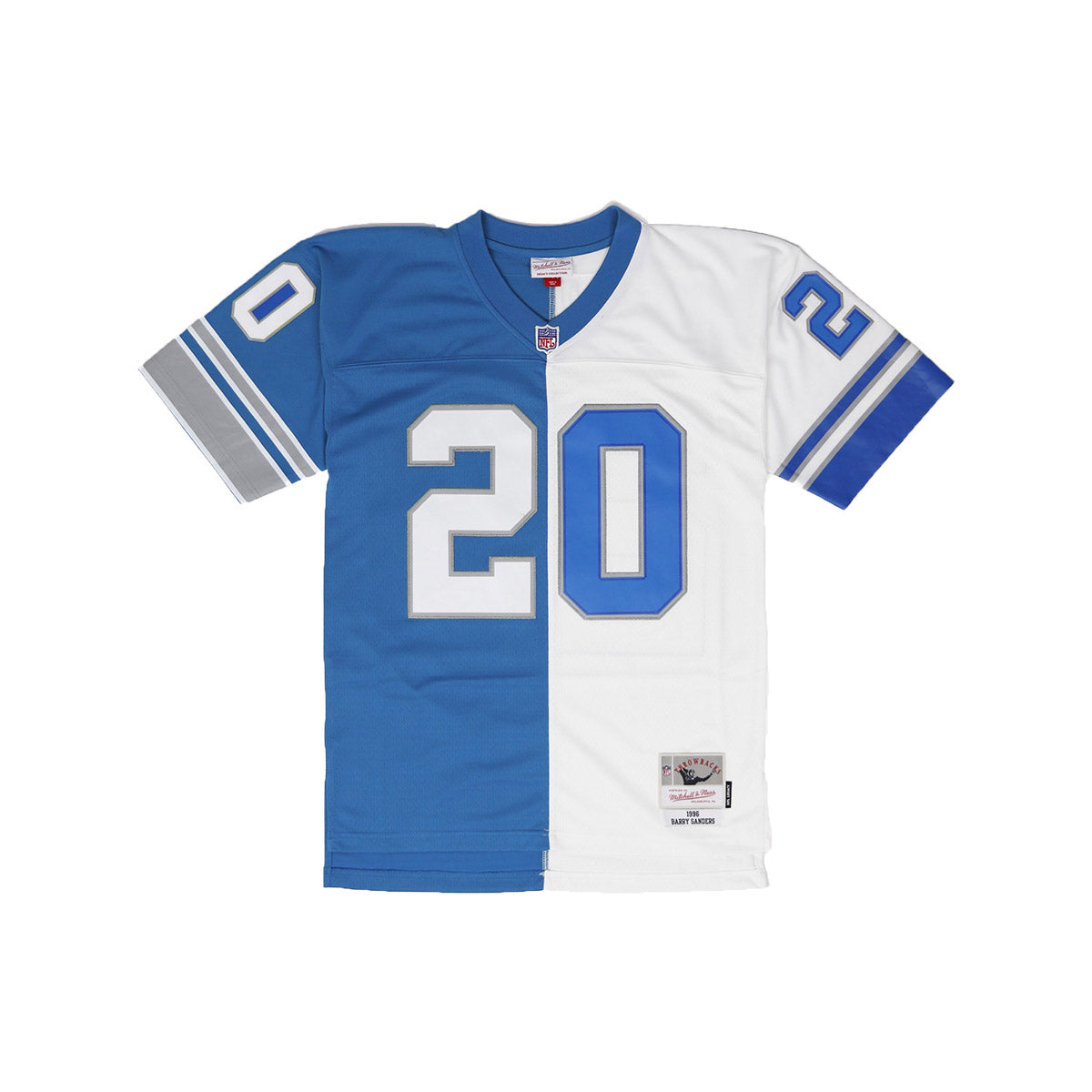 Barry Sanders Detroit Lions Mitchell & Ness Retired Player Name & Number  Burst T-Shirt - White