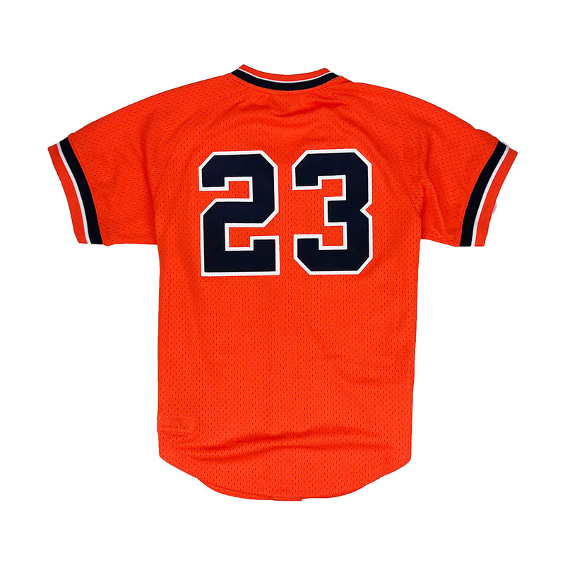 Mitchell & Ness Detroit Tigers Kirk Gibson Baseball Jersey Orange Back