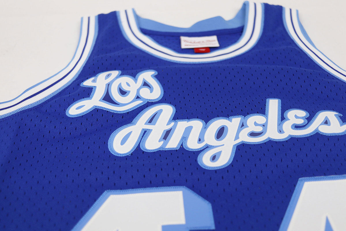 SALE Los Angeles Lakers Jerry West Mitchell & Ness Blue Swingman Jerse –  Time Out Sports