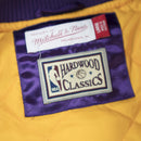 Mitchell & Ness Los Angeles Lakers Satin Baseball Jacket Purple Tag