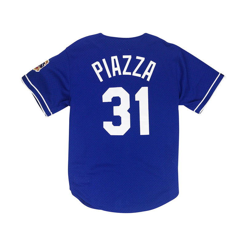 Mitchell & Ness Mike Piazza Los Angeles Dodgers BP BF Jersey Royal Blue Back