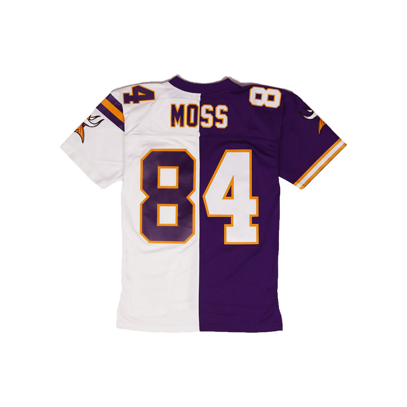 Mitchell & Ness Minnesota Vikings Randy Moss Throwback Jersey Purple & White Back