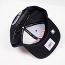 Mitchell & Ness New York Knicks Division Mesh Snapback Hat Blue / White Bottom