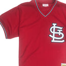 Mitchell & Ness Ozzie Smith St. Louis Cardinals BP Jersey Red Neckline