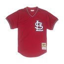 Mitchell & Ness Ozzie Smith St. Louis Cardinals BP Jersey Red
