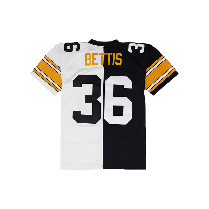 Mitchell & Ness Pittsburgh Steelers Jerome Bettis Throwback Jersey Black & White Back