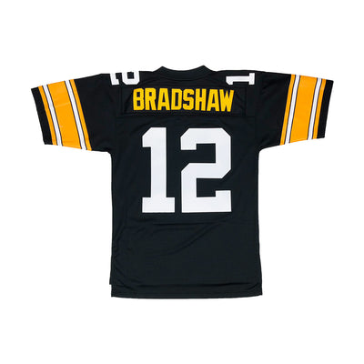 Mitchell & Ness Pittsburgh Steelers Terry Bradshaw Throwback Jersey Black Back