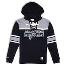 Mitchell & Ness San Antonio Spurs Pullover Hockey Fleece Hoodie Black & Grey