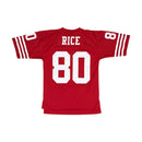 Mitchell & Ness San Francisco 49ers Jerry Rice Throwback Jersey Red Back