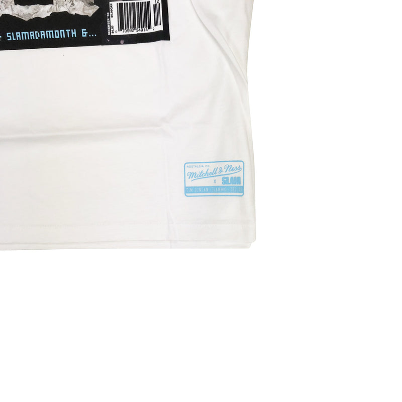 Mitchell & Ness Tim Duncan Slam Magazine T-Shirt White Tag