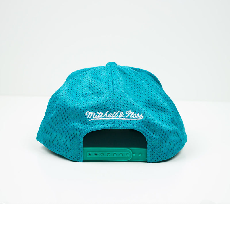 Mitchell & Ness Vancouver Grizzlies Division Mesh Snapback Hat Teal / Red Back