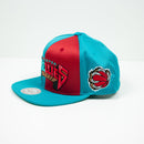 Mitchell & Ness Vancouver Grizzlies Division Mesh Snapback Hat Teal / Red Left