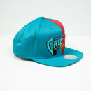 Mitchell & Ness Vancouver Grizzlies Division Mesh Snapback Hat Teal / Red