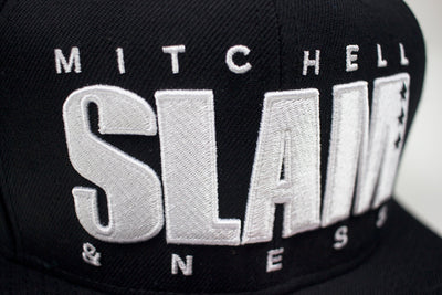 Mitchell & Ness SLAM Snapback Hat Black Patch