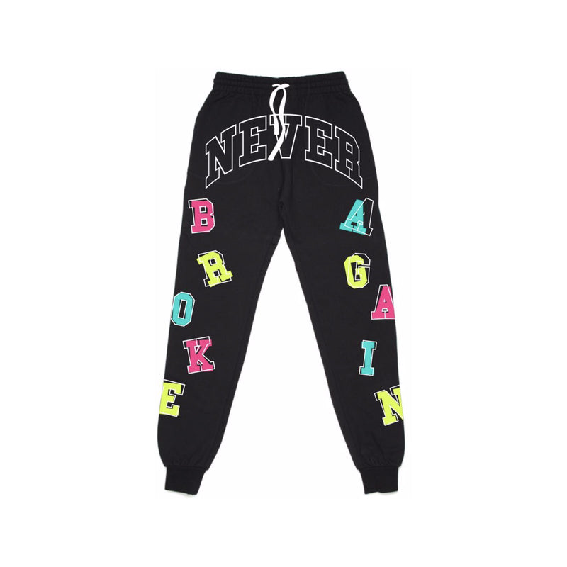 NBA Youngboy Letters Joggers Black