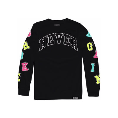 NBA Youngboy Letters Long Sleeved T-Shirt Black