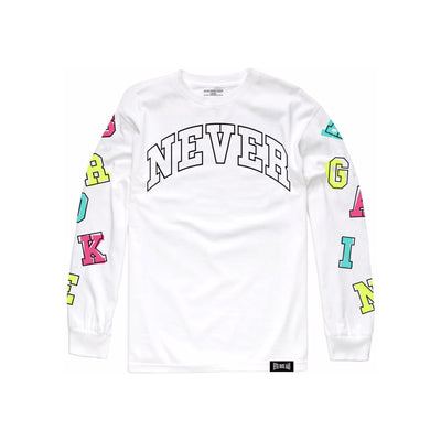 NBA Youngboy Letters Long Sleeved T-Shirt White