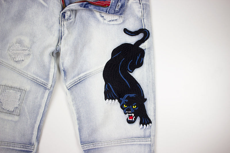 Reason Panther Denim Ice Blue Patch