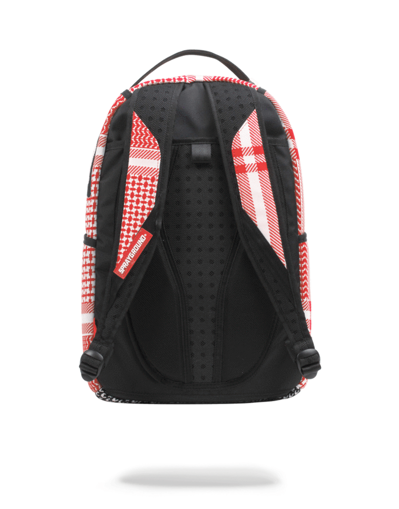 Sprayground Arabia Knit Shark Backpack Red Back