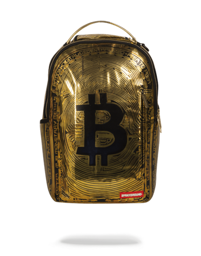 Sprayground Bitcoin Bag Gold