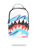 Sprayground Java Shark Backpack White Front