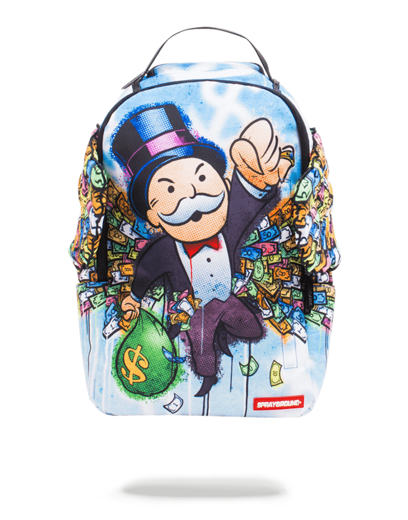 Sprayground Monopoly Money Wings Backpack Front