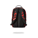 Sprayground Red Leopard Double Cargo Backpack Back