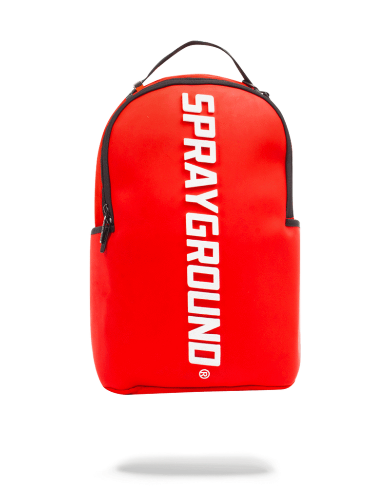 Sprayground Rubber Logo Backpack Red Front