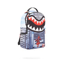 Sprayground Spiderman Upside Down Shark Backpack Assorted Angled