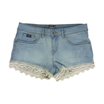 Superdry Lace Trim Hot Short Canyon Tint
