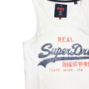 Superdry Vintage Logo Duo Entry Vest White Neckline